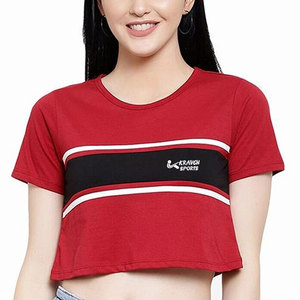 Apparel Clothing New Style Women's T-Shirts <b>Top</b> Selling Half Sleeve Custom Embroidery Logo Women T-Shirts - Product Image 6