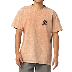 Service OEM, t-shirt ample personnalisé imprimé, effet délavé, pour hommes, 100% coton, vente en gros, prix bas, t-shirts effet délavé pour hommes - Product Image 2