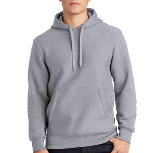 Sudadera con capucha clásica de forro polar para hombre con bolsillo canguro – Gris Jaspeado - Product Image 3