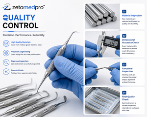 Instrumento Dental de Acero Inoxidable para Tallar, Dar Forma y Contornear Composite, OEM Zetomed Pro - Product Image 2