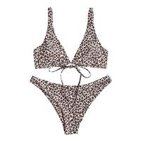 Bikini Wanita Cetak Penuh Berkualitas Tinggi Untuk Musim Panas, Dijual Online 2025, Pakaian Pantai Trendi Baru, Set Bikini Wanita Warna Solid