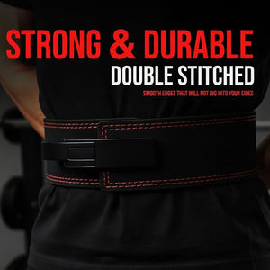Cinturón de Soporte Lumbar Profesional de Cuero Vacuno Transpirable y Resistente al Desgaste para Levantamiento de Pesas, 10 mm, Unisex, para Adultos - Product Image 6