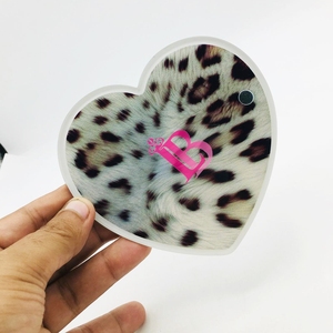 Top Sale Acrylic Tiles Clean Acrylic Material Cheetah Heart Design Eyelash Tile Magnet Long Working With Magnet Eyelash <b>Tools</b> - Product Image 5