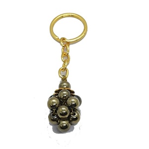 High Quality Crystal Keychain Stone Pyrite grapes <b>key</b> Chine natural Stone bead Healing <b>Key</b> Holder Gift Women <b>Key</b> <b>Chains</b> - Product Image 6