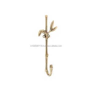 Rustic brass wall <b>hooks</b> for country style homes providing dependable hanging support daily use needs indoors <b>outdoors</b> - Product Image 3