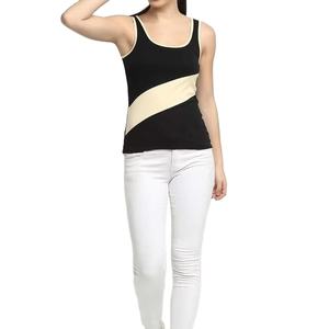 Camiseta Deportiva Moderna para Mujer, Sin Costuras, Sin Mangas, con Bloques de Color, para Entrenamiento, Gimnasio, Yoga, Correr - Product Image 5