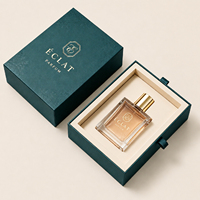 Boîte à tiroir rigide de luxe personnalisée pour emballage de parfum, boîtes cadeaux en carton imprimées avec logo, certifiées FSC, faible MOQ, fabricant OEM