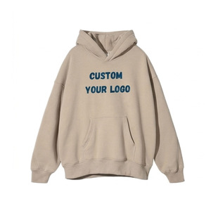 High Quality Custom Logo Oversized Streetwear Heavyweight Drop Shoulder <b>Pullover</b> <b>Men</b> Women Hooded Sweatshirt - Product Image 1