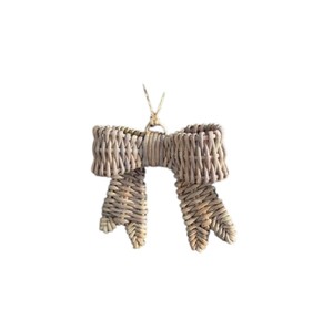 Elegante Adorno de Lazo para Mesa de Árbol de Navidad, Decoración de Ratán Ecológica para Fiestas, el Mejor Suministro - Product Image 4