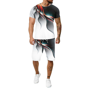 Ensemble Sportif Décontracté Personnalisé pour Homme avec Impression 3D – T-shirt et Short 2 Pièces Marque Homme – Manches Courtes Été Décontracté Léger - Product Image 1