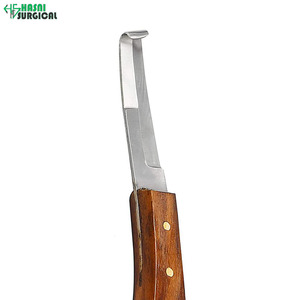 Cuchillo Quirúrgico Premium para Pezuñas, Doble Filo, Forma Ovalada, Acero Inoxidable - Product Image 5