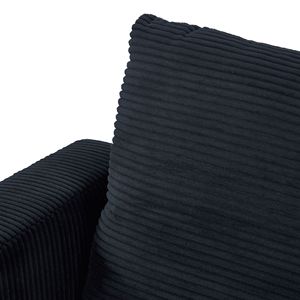 2139 Divano Moderno in Velluto a Coste per Soggiorno e Balcone Nero (2139-BK) - Product Image 4