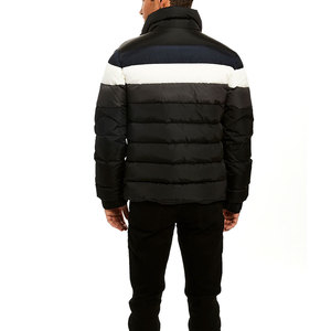<b>Men's</b> Colorblock Puffer <b>Jacket</b> - Lightweight Waterproof Stand Collar Winter Down Coat for Outdoor Sports - Product Image 6