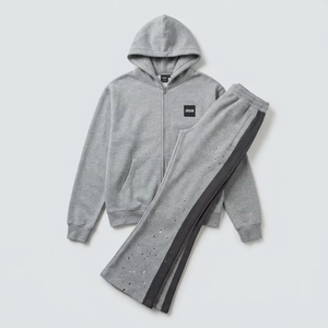2026 Trend Oversized <b>Baggy</b> Graphic Sweatpants <b>Men</b> Midweight Cotton Wide Leg Streetwear <b>Jogger</b> Pants Mid Breathable Custom Logo - Product Image 6