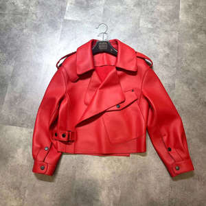 Chaqueta de cuero para motociclista de carreras para hombre - Product Image 3