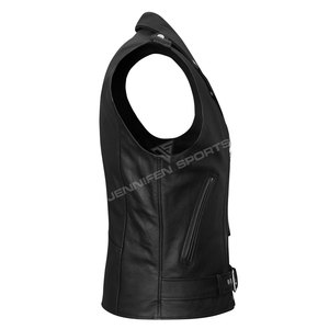 Chaleco de Motociclista de Cuero Genuino Grueso, Ropa Deportiva a Prueba de Viento para Niños, Chaleco de Moto de Talla Grande - Product Image 3