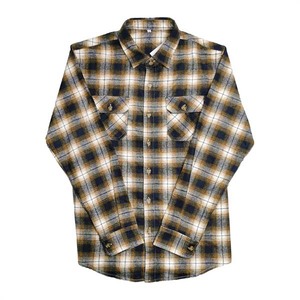 Chemise en flanelle à carreaux pour homme, manches longues, col boutonné décontracté, vêtement d'automne, 100% coton, infroissable, manches complètes - Product Image 1