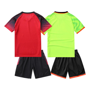 Ensemble de maillots de football unisexe jaune et bleu à manches courtes, respirant, anti-transpiration, séchage rapide, en polyester, pour adultes - Product Image 4