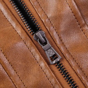Chaqueta de Cuero Acolchada Ecológica de Alta Calidad, Transpirable, con Cierre de Cremallera Frontal y Logotipo Personalizado, para Hombre, Invierno, Venta Caliente - Product Image 6