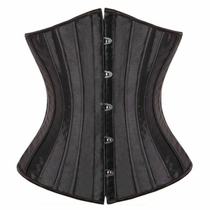 Corsé sexy con cuello en V y aberturas para mujer, moldeador de cintura ajustado, corsé transpirable con varillas de control firme - Product Image 1