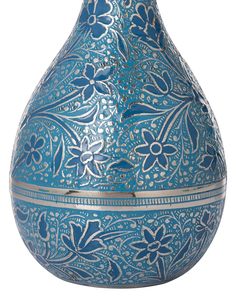Vase décoratif en métal Meena, travail d'émail, vase à fleurs pour la décoration de la maison, centre de table, salon, décoration de bureau - Product Image 3