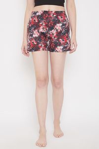 Women's Printed Abstract Pattern Shorts High Waist <b>Elastic</b> Knitted Sporty Quick Dry Regular Fit - Product Image 2