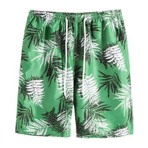 Shorts de plage pour hommes, séchage rapide, légers, avec logo personnalisé, taille haute, fermeture à cordon, en PU - Product Image 1