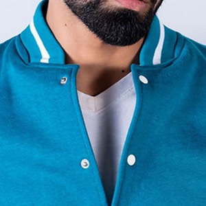 Veste de sport d'hiver pour homme de haute qualité, élégante, en toile, avec col montant, logo sur le devant, écologique, au design unique, à prix abordable - Product Image 3