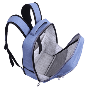 กระเป๋าเป้สะพายหลังสำหรับแล็ปท็อปสำนักงานโรงเรียนอัจฉริยะ ผลิตในเวียดนาม กันน้ำ มีพอร์ต USB และซิปปิด ป้องกันแบคทีเรีย บรรจุในถุงโพลี - Product Image 5