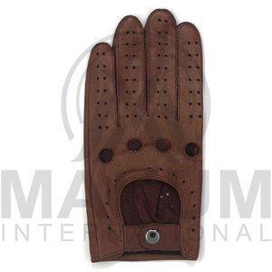 Gants de travail en cuir de mouton avec sangle, confortables et résistants à l'abrasion, pour la conduite et le travail - Product Image 5
