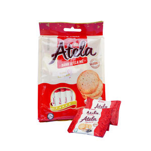 HALAL ISO ATELA Sesame Crispy Crackers 228G Sweet Taste Sachet Box Embalaje FMCG Producto Vietnam Sabroso Snack único - Product Image 1
