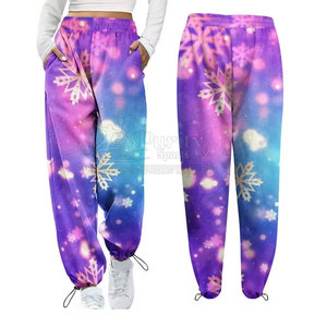 PURITY SPORTS Women Plus Size Winter Mid Waist Flat Front Drawstring Closure Straight Full Length Workout <b>Trouser</b> New - Product Image 5