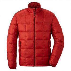 Veste matelassée unisexe personnalisable en polyester/coton, isolée thermiquement, séchage rapide, décontractée, avec logo frontal, haute qualité - Product Image 1