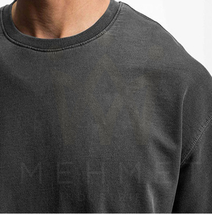 T-shirt personnalisé pour homme de haute qualité, 100% coton, manches longues, col rond, écologique, séchage rapide, décontracté, été, couleur unie - Product Image 5