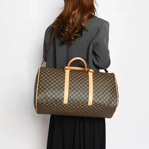 กระเป๋าเดินทางหนังผู้ชายแบบสั่งทำพร้อมโลโก้โรงงาน กระเป๋าหนังสำหรับเดินทางค้างคืน กระเป๋าเดินทางหนัง - Product Image 2