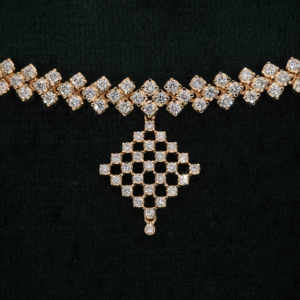 Collar de Diamantes Cultivados en Laboratorio con Corte Geométrico, Oro Sólido de 14K, Joyería de Lujo para Novia, Certificado IGI, Corte Brillante, Unisex - Product Image 4