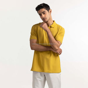 Nardon Apparel Camisa de golf de manga corta clásica para hombre Algodón informal para polo con botón superior y bolsillo Impreso Tela de punto - Product Image 5