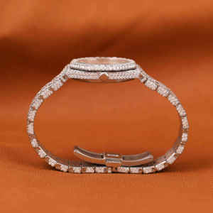 Top Grade Sparkling Moissanite Diamond <b>Watch</b> with Handmade Jewelry Full Stones Design <b>for</b> Men <b>Women</b> Hip Hop Trendy <b>Wrist</b> <b>Watch</b> - Product Image 4