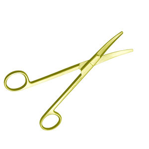 Tijeras de enfermería doradas de 5.5 pulgadas con borde roma, de acero, para uso médico y quirúrgico, con hoja curva, para vendajes, con certificación CE ISO, de Grip Surgical - Product Image 2