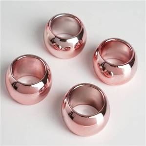 Anillos de Servilleta de Metal Plateado de Lujo, Diseño Clásico, Ecológicos, Duraderos, Anillos Decorativos para Servilletas, para Bodas, al por Mayor - Product Image 6