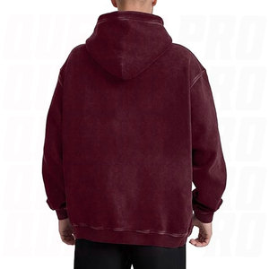 Mens <b>Couples</b> Oversized Pullover Hoodie Heavyweight Vintage Acid Wash Sweatshirt with Soft Cotton Feel Screen Printing <b>Hoodies</b> - Product Image 2