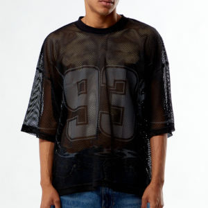 Streetwear Striped Football Jersey Custom 100% Polyester Sublimation Print Oversized Boxy Fit Cropped Mesh Soccer Jersey - Product Image 4