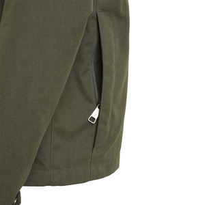 Customized <b>Men's</b> Navy Blue <b>Soft</b> <b>Shell</b> <b>Jacket</b> With Brown Patchwork Shoulder Full Sleeve Windproof Autumn Outdoor Wear - Product Image 5