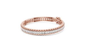 Bracelet de mode en diamant de laboratoire de qualité supérieure, forme émeraude, or massif 14 carats IGI, pour mariage, fiançailles, personnalisation OEM/ODM disponible - Product Image 1