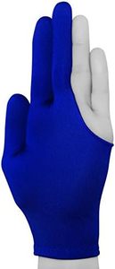 Guante de nailon de tres dedos, elástico, azul, apto para billar, snooker, uso con taco de billar, unisex, para mano izquierda o derecha - Product Image 3