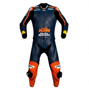 Traje de Motociclismo Brad Binder MotoCP, Piel de Vacuno/Canguro, Mono para Pista/Motociclismo, Traje de Cuero con Certificación CE Nivel 2 - Product Image 1