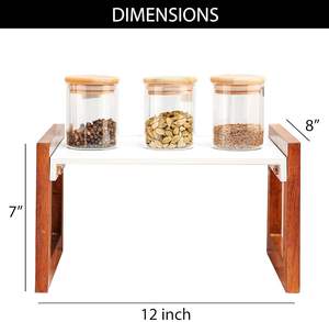 Organizador de cocina multiusos de madera, estante de almacenamiento para especias, frascos, utensilios, platos y vajilla. |   Gabinetes de Cocina - Product Image 2