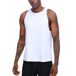 Nouveau débardeur de sport formel pour homme, sans manches, respirant, à séchage rapide, en polyester tricoté, col rond, pour musculation, fitness et course à pied - Product Image 5