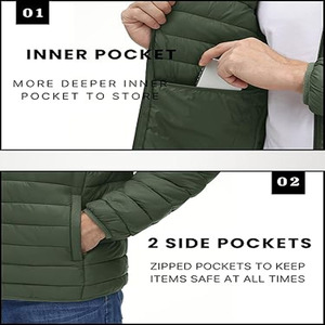 Factory Manufacture New Arrival Long Sleeves <b>Men</b> Bubble <b>Jacket</b> Customized Wholesale Bubble <b>Jacket</b> - Product Image 2