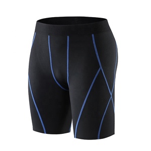 <b>Men</b> Compression <b>Shorts</b> Mid <b>Waist</b> <b>Elastic</b> Quick Dry Spandex Nylon Sporty Solid Black <b>Short</b> <b>Shorts</b> - Product Image 4